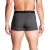 imageUnder Armour Mens 3Pack Performance Cotton Trunks Boxer Briefs with 3quot Inseam AllDay ComfortCastlerock Heather  Core
