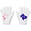 imageUnder Armour Mens F9 Nitro Novelty Football Gloves106 White  Royal  Red