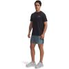 imageUnder Armour Mens Launch Run 5 Inch Unlined Shorts587 Jasper Blue  Black  Reflective