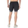 imageUnder Armour Mens Launch Run 5inch 2in1 Shorts001 Black  Jet Gray  Reflective