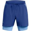 imageUnder Armour Mens Launch Run 5inch 2in1 Shorts432 Tech Blue  Horizon Blue  Reflective