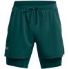 imageUnder Armour Mens Launch Run 5inch 2in1 Shorts449 Hydro Teal  Circuit Teal  Reflective