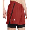 imageUnder Armour Mens Launch Run 5inch 2in1 Shorts840 Earthen Orange  Black  Reflective