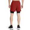 imageUnder Armour Mens Launch Run 5inch 2in1 Shorts840 Earthen Orange  Black  Reflective