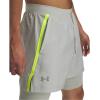 imageUnder Armour Mens Launch Run 5inch 2in1 ShortsHydro GreenHigh Vis YellowReflective