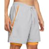 imageUnder Armour Mens Launch Run 7inch 2in1 Shorts011 Mod Gray  Nova Orange  Reflective