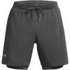 imageUnder Armour Mens Launch Run 7inch 2in1 Shorts025 Castlerock  Castlerock  Reflective