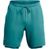 imageUnder Armour Mens Launch Run 7inch 2in1 Shorts464 Circuit Teal  Circuit Teal  Reflective