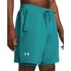 imageUnder Armour Mens Launch Run 7inch 2in1 Shorts464 Circuit Teal  Circuit Teal  Reflective