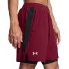 imageUnder Armour Mens Launch Run 7inch 2in1 Shorts625 Cardinal  Black  Reflective