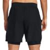 imageUnder Armour Mens Launch Run 7inch 2in1 ShortsBlackReflectiveBlack
