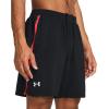 imageUnder Armour Mens Launch Stretch Woven 7inch Shorts003 Black  Red Solstice  Reflective