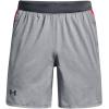 imageUnder Armour Mens Launch Stretch Woven 7inch Shorts016 Pitch Gray Full Heather  Bolt Red  Reflective