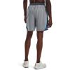 imageUnder Armour Mens Launch Stretch Woven 7inch Shorts017 Pitch Gray Full Heather  Blue Circuit  Reflective
