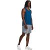 imageUnder Armour Mens Launch Stretch Woven 7inch Shorts035 Steel  Neo Turquoise  Reflective