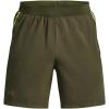 imageUnder Armour Mens Launch Stretch Woven 7inch Shorts391 Marine Od Green  Lime Yellow  Reflective
