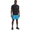 imageUnder Armour Mens Launch Stretch Woven 7inch Shorts419 Capri  Petrol Blue  Reflective