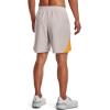 imageUnder Armour Mens Launch Stretch Woven 7inch Shorts592 Ghost Gray  Orange Ice  Reflective
