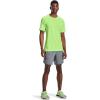 imageUnder Armour Mens Launch Stretch Woven 7inch ShortsPitch Gray Full Heather 013Reflective
