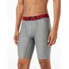 imageUnder Armour Mens MultiPack Performance Tech LongLeg Boxer Brief 9quot Inseam AllDay ComfortMod Gray Light Heather 011Jet Gray Light Heather