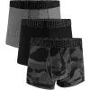 imageUnder Armour Mens MultiPack Performance Tech Trunk Boxer Brief with 3quot Inseam UltraSoftBlack Camo Print 3pack