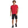 imageUnder Armour Mens Tech Wordmark Shorts001 Black   Red Solstice