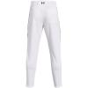 imageUnder Armour Mens Utility Baseball Straight Leg Pant 22100 White  Black  Black