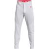 imageUnder Armour Mens Utility Baseball Straight Leg Pant 22103 White  Red  Red