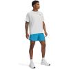 imageUnder Armour Mens Woven 5inch Shorts452 Ether Blue   White