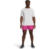 imageUnder Armour Mens Woven 5inch Shorts686 Astro Pink   Black