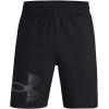imageUnder Armour Mens Woven Graphic Shorts002 Black   Pitch Gray