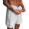 imageUnder Armour Mens Woven Graphic Shorts011 Mod Gray   White