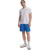 imageUnder Armour Mens Woven Wordmark Shorts402 Blue Atlantis   White
