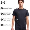 imageUnder Armour Performance Mens Tech Mesh Crew Neck Undershirt Soft ampamp Comfortable Plain Base Layer TShirt for EverydayBlack