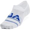 imageUnder Armour Unisex Essential Ultra Low Tab Socks 6 Pack102 White  White  Tech Blue