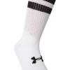 imageUnder Armour UnisexAdult Essential Crew Socks 6 Pack101 White  White  Black