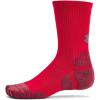 imageUnder Armour UnisexAdult Performance Tech Pro Crew Socks 3 Pack600 Red  Castlerock  Castlerock