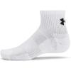 imageUnder Armour UnisexAdult Training Cotton Quarter Socks 3 Pack100 White  White  Black