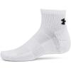 imageUnder Armour UnisexAdult Training Cotton Quarter Socks 3 Pack101 White  White  Black