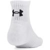imageUnder Armour UnisexAdult Training Cotton Quarter Socks 3 Pack101 White  White  Black
