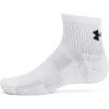 imageUnder Armour UnisexAdult Training Cotton Quarter Socks 6 Pack100 White  White  Black