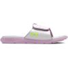 imageUnder Armour Womens Ignite Pro Slide Sandal102 Distant GrayPurple AceHighvis Yellow