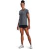 imageUnder Armour Womens New Freedom Logo TShirt012 Pitch Gray Medium Heather   Pink Edge