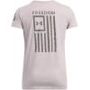 imageUnder Armour Womens New Freedom Logo TShirt015 Tetra Gray   Fresh Clay