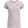imageUnder Armour Womens New Freedom Logo TShirt015 Tetra Gray   Fresh Clay