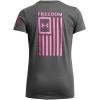 imageUnder Armour Womens New Freedom Logo TShirt025 Castlerock   Pink Edge
