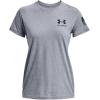 imageUnder Armour Womens New Freedom Logo TShirt036 Steel Light Heather   Black