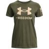 imageUnder Armour Womens New Freedom Logo TShirt391 Marine Od Green   Desert Sand