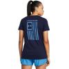 imageUnder Armour Womens New Freedom Logo TShirt410 Midnight Navy   Viral Blue
