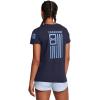 imageUnder Armour Womens New Freedom Logo TShirt411 Midnight Navy   Horizon Blue